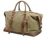 Iblue Canvas Leather Weekend Shoulder Duffels Travel Gym Totes #831