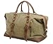 Iblue Canvas Leather Weekend Shoulder Duffels Travel Gym Totes #831