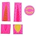 5 Pack Unicorn Mold Unicorn Horn Ears Eyes Silicone Cake Cupcake Topper Mold for Fondant/Candy/Chocolate/Soap/Ice- Cakes Baking Decorating Supplies (Pink)