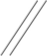 OFFCUP 6mm x 150mm Stainless Steel Round Rods 2pc High Speed Steel Bar Stock