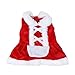 Pet Shirt,Haoricu Winter Christmas Dog Clothes Santa Costume Small Dog Cat Pet Clothing Puppy T Shirt Apparel Dog Warm Outwear (M, Red)