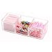 Storage Bathroom Acrylic Vanity Organizer Tray with 3 Compartments Without Lid Choice Fun