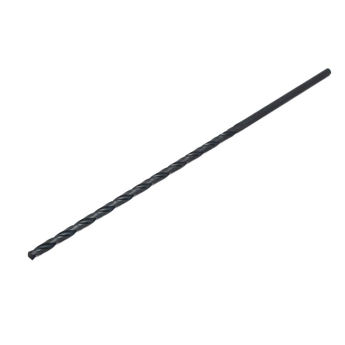 Sourcingmap 5mm Drilling Dia 250mm Length HSS Straight Round Shank Twist Drill Bit Black