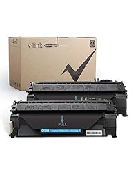 V4INK repuesto de cartucho de tóner compatible 80A CF280A para uso en impresoras HP LaserJet Pro 400 M401dne, HP Pro 400 M401n, HP Pro 400 M401dw, HP Pro 400 MFP M425dn, 2 Pack negro