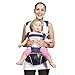 Bebamour Baby Carrier Front and Back Carry Baby Newborns to Toddler Baby Hip Carrier 6 in 1,3 Pieces Teething Pads, Blue