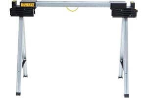 DEWALT Metal Folding Sawhorse, Portable Workstand, 2000 Lb Load Capacity, Lock & Stackable (DWST11155)