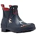 Joules Women's Wellibob Rain Boot, French Navy Cosy Dogs, 8