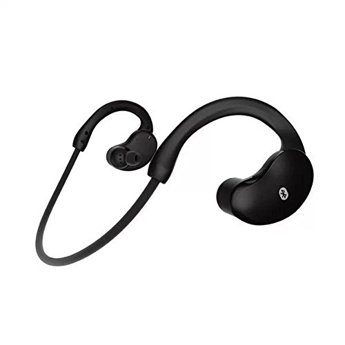 Fsmart VH800 Wireless Sports Earbuds Headphone Build-in Microphone Back-hang Ear-in Style Soundbeats Stereo Headset(Black)