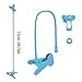 ITART Cell Phone Holder Universal Plastic Flexible Long Arms Gooseneck Clip Clamp Stand Cradle Mobile Lazy Bracket - Blue