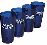 Classic Script Logo Royal Blue Plastic Tumblers Set