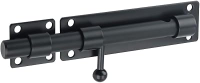 Sayayo Heavy Duty Slide Gate Latch Bolt 180mm SUS304 Matte Black
