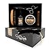Beard Grooming and Trimming Kit for Men Care, Unscented Beard Oil, Mustache and Beard Balm Butter Wax, Beard Brush, Beard Comb, Barber Scissors for Styling, Shaping and Growth Set Box