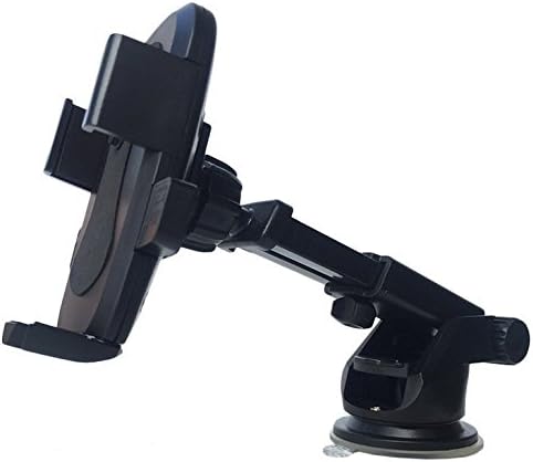 Smartland Car Phone Mount Holder with Suction for Dashboard Windshield Universal Cell Phone Holder for iPhone 6s/6 plus 5s 5 se Samsung Galaxy S7 S6 edge S5 S4 and Note5/4/3 (Black)