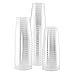50 Heavy Duty Disposable Cups | 10 oz. Premium Clear Hard Plastic Fancy Glasses for Parties & Weddings (50 Pack) by Bloomingoods
