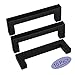 goldenwarm 10 Pack 3-3/4 inch Black Square Bar Cabinet Pull - Drawer Pulls Cabinet Handle Stainless Steel Modern Hardware for Kitchen and Bathroom Cabinets Cupboards