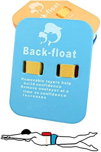 Back Float Swim Aids, Herebuy8 4 Layers Kids Adults Swimming Learning Kickboard Split Float For Gradual Progression (Random color, M: 7.8711.023.14")