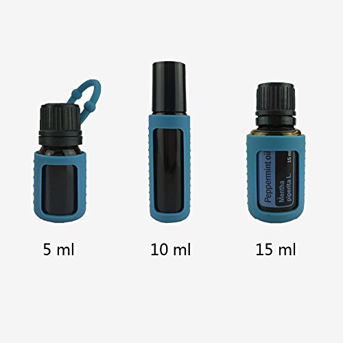image for cheerfullus 6 Pack Essential Oil Roller Bottle Protector Silicone Slee