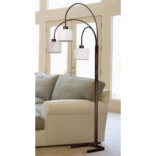 Kenroy Home 30674ORB Crush Arc Lamp 3 Light, Oil Rubbed Bronze - Thumbnail 3