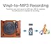 HOFEINZ Vintage Style Natural Wood Belt Driven Record Player with 3 Speed Built in Stereo Speakers, Bluetooth and Vinyl-to-MP3 Recording…thumb 3