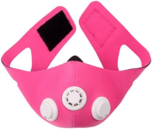 Hypoxic Mask Workout Mask Running Mask Regulates Oxygen Intake Resistance Exercise Breathing Mask Train Your Breathing Patterns Barbie Pink Medium