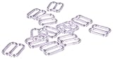 Clear Plastic Bra Strap Sliders - 1/2