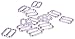 Clear Plastic Bra Strap Sliders - 1/2" or 13mm (10 Pairs)