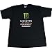 Pro Circuit Team (Monster Energy) Adult Cotton Tee/T-Shirt, Black, Med/MD