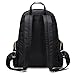 Toupons Waterproof Lightweight Nylon Bookbags Backpacks for Girls (Black-3)