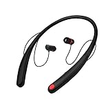 Bluetooth Stereo Headphones,DolTech Magnetic Wireless Neckband Earphones Lightweight Noise Cancellation Sport Waterproof with Microphone For Cellphone, Computer,iPad HV990(Black)