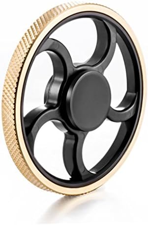 Durable Metal/Plastic Hand Spinner EDC Fidget Toys for Stress Relief and Focus (Wheel-Gd-1, 1)