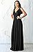 KOH KOH Womens 2025 Long V-Neck Ruffle Sleeveless Bridesmaid Prom Gown Maxi Dress