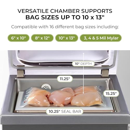 VacMaster VP210 Chamber Vacuum Sealer – Maintenance-Free Commercial Vacuum Sealer Machine for photo 11