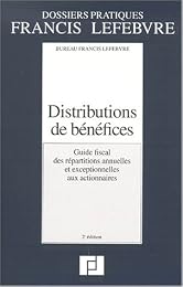 Distributions de bénéfices