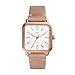 Fossil Women's 'Micah' Quartz Stainless Steel and Leather Casual Watch, Color:Beige (Model: ES4254)