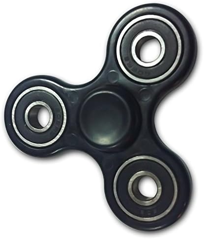 SpinX Fidget Spinner, Ultra Strong Hybrid Ceramic Bearings, Black Fidget Toy For Stress and Anxiety Relief and to better Focus at Work - NON 3D Printing
