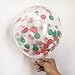 StarParty 12 inch Christmas Confetti Balloons for Party Decoration (Pack Of 6)