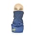 JUCHUUU Bandana Headband (2 Pieces) Multifunctional 12 in1, Headwear, Tube Scarf, Helmet Liner, Motorcycle Face Mask, Balaclava, Polyester Microfiber 4 Color Available Blue