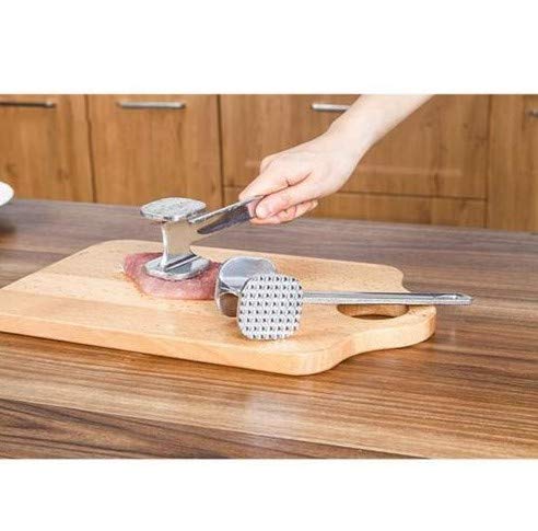 JSDOIN Cast Aluminum Meat Tenderizer Meat Hammer meat mallet 7 Inch - Thumbnail 3