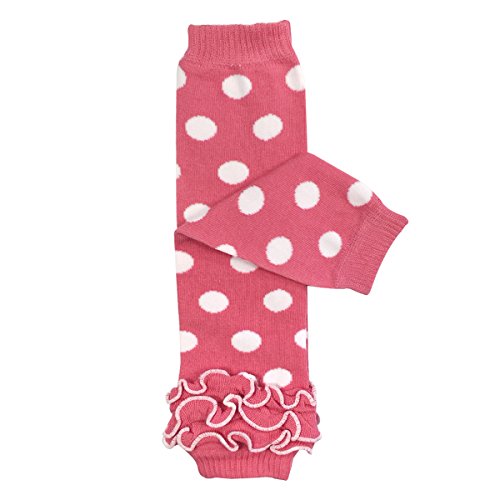 Bowbear Baby 3-Pair Leg Warmers, Dots and Ruffles