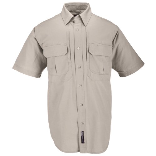 5.11 Tactical #71152 Cotton Tactical Short Sleeve Shirt (Khaki Medium)