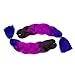 HVAXING 24 inch Ombre Jumbo Braiding Hair Extensions 2Pcs/Lot 100g/pcs High Temperature Kanekalon Fiber Crochet Twist Braids (Black-Purple-Light blue)