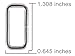 50 - Country Brook Design - 1 Inch Lite Welded Rectangle Rings