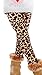 Toddlers Kids Girls Leopard Print Fleece Lined Legging Pants