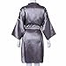 LuckyFine Waterproof Hair Salon Cosmetology Cutting Hairdressing Style Gown Cape Apron Robe Grey