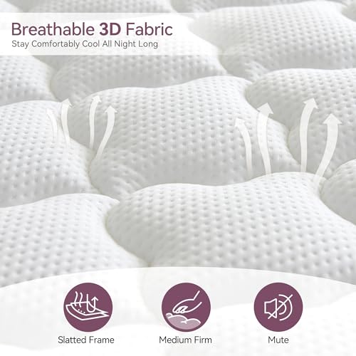 dosleeps Single Mattress 3FT | 10.6 Inch Memory Foam & Pocket Sprung | 9-Zone Orthopedic Support,Medium Firm,Edge Support,Motion Isolation 90x190x27cm