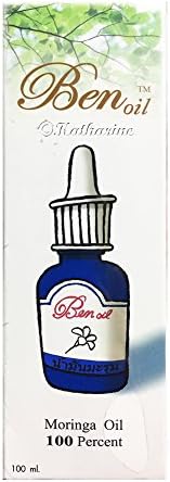 Ben-Oil Moringa Oleifera Seeds Organic Cold Pressed For Face & Skin Anti-Aging 100ml