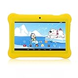 iRULU BabyPad Y1 7 Inch Android Tablet for Kids, with Games, Dual Cameras, Wi-Fi, Google Play Store, Children World, 1024600 HD Resolution, 1GB RAM, 8GB Nand Flash (Yellow)