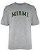 NCAA Miami Hurricanes Licensed T-Shirt, Large, Dark Ash