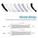 Eutuxia UV Sun Protection Compression Cooling Arm Sleeves, 1 Pair, Men & Women, Anti-Slip, Ideal for All Hiking Running Football Basketball Sports, Outdoor Activities & Indoor, White