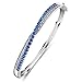 Foruiston ♥Valentines Day Jewelry Gifts♥ Diamond Accent Cubic Zirconia Crossover Bangle Bracelets for Women, 7.25''